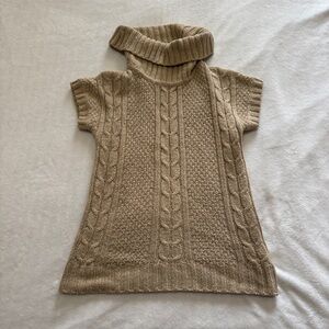 Hannah Beige Cowl Neck Sweater